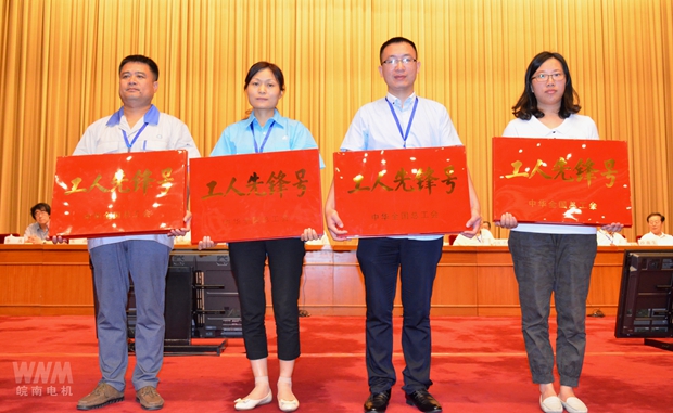 皖南電機(jī)魯雪紅上臺領(lǐng)獎