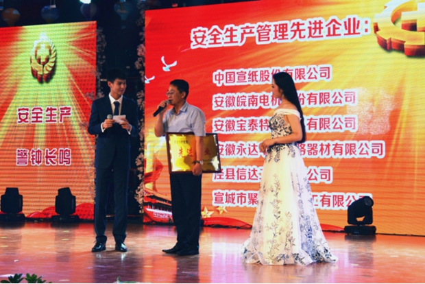 皖南電機被授予&ldquo;安全生產管理先進企業(yè)&rdquo;稱號